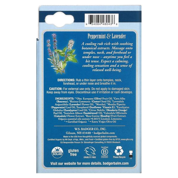 Badger, Aromatherapy, Stress Soother, Tangerine & Rosemary, 0.6 oz (17 g) - Image 6