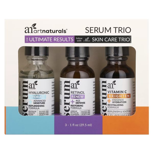 artnaturals, Serum Trio, 3 Piece Set, 1 fl oz (29.5 ml) Each - Image 3