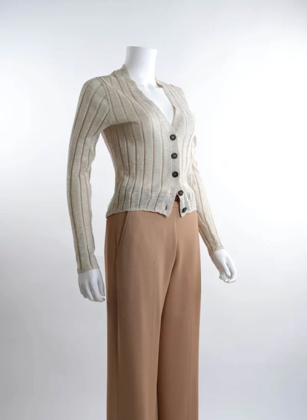 Brunello Cucinelli V-Neck Buttoned Cardigan - Image 3