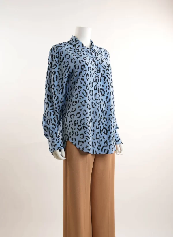 A.L.C Emerson Leopard Button Front Shirt - Image 3