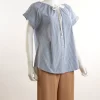 Theory Velvela Striped Cotton Shirt - Image 3