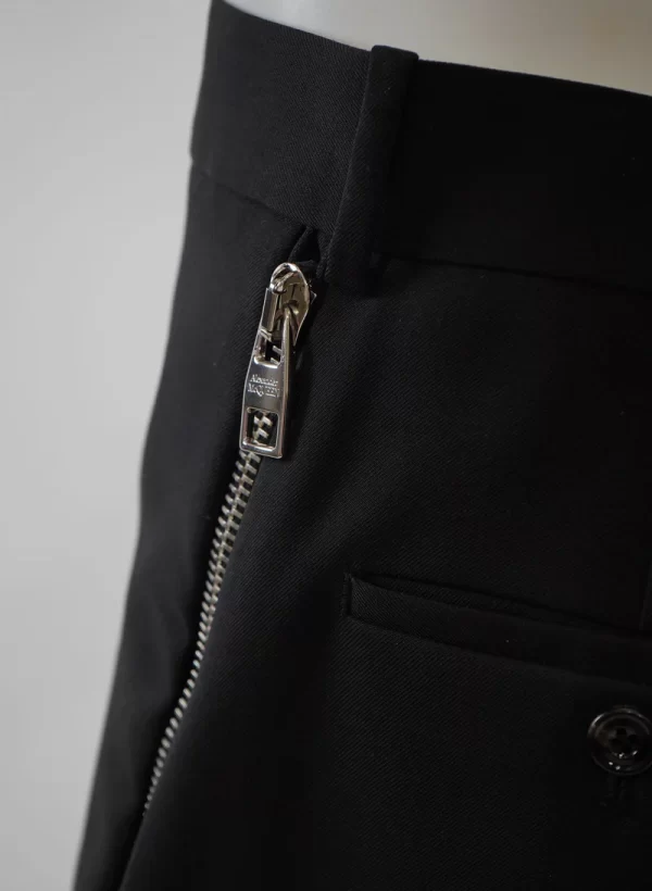 Alexander McQueen Decorative Zip-Detail Tailored Trousers - Image 2