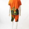 Dolce and Gabbana Girocollo Palm Leaf Graphic 2 Pc Set - Image 3