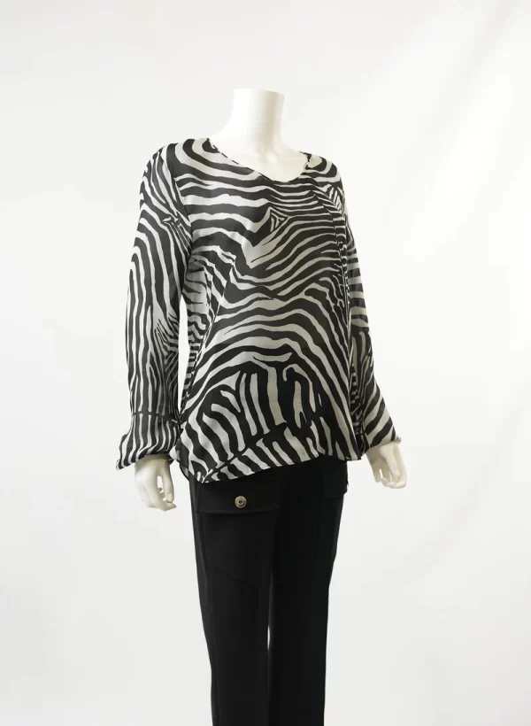 Tom Ford Via Laveggio Black and White Blouse - Image 2