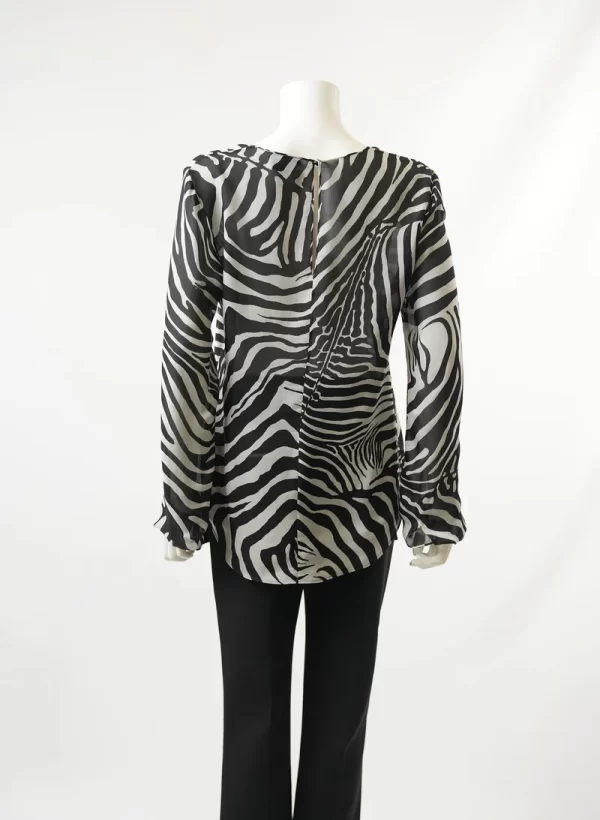 Tom Ford Via Laveggio Black and White Blouse - Image 3