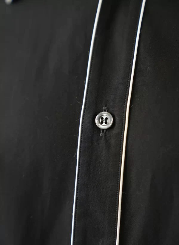 Alexander McQueen 70s Collar Contrast Piping Shirt - Image 2