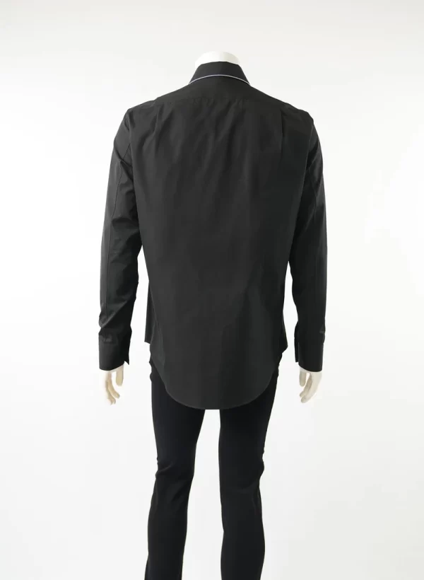 Alexander McQueen 70s Collar Contrast Piping Shirt - Image 3